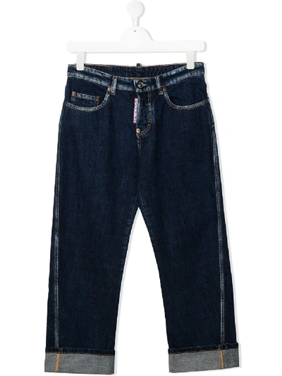 Shop Dsquared2 Long Kawaii Jeans In Blue