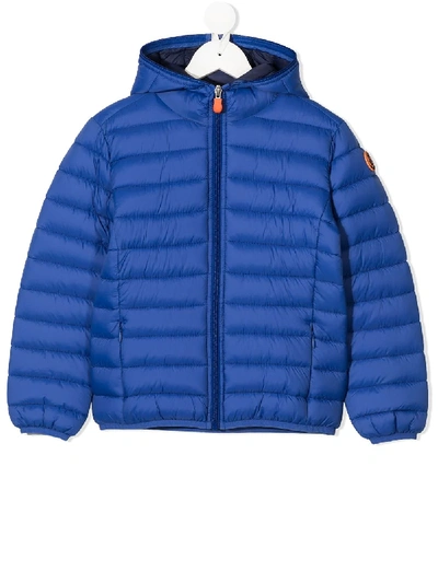 Shop Save The Duck Padded Zip-fastening Jacket In Blue