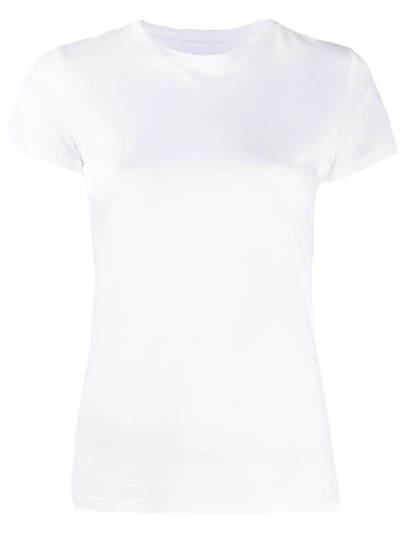 Shop Vince Crew Neck T-shirt In White