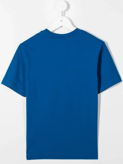 Shop Diesel Deep Space Crewneck T-shirt In Blue