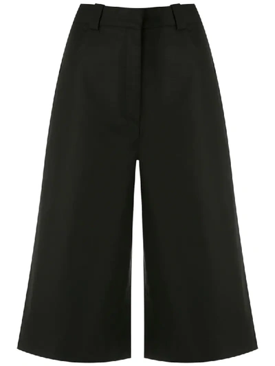 Shop Andrea Marques Cropped Bermuda Shorts In Black