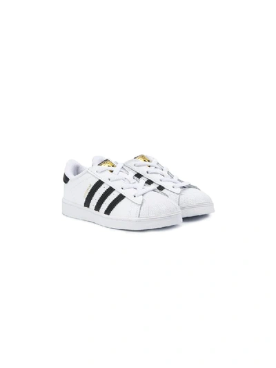 Shop Adidas Originals Superstar Lace-up Sneakers In White
