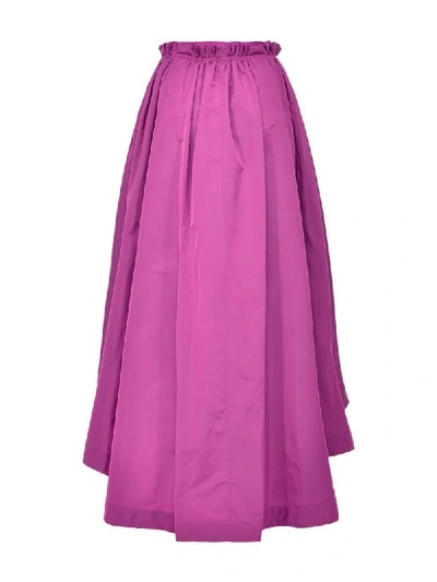 Shop Pinko High-low Hem Flared Skirt In Pink