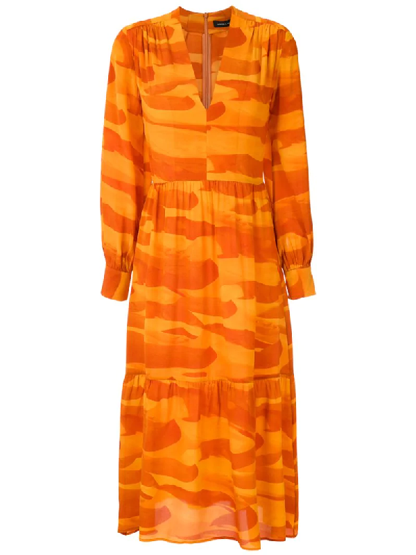 silk v neck dress