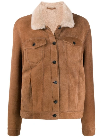 Shop Simonetta Ravizza Single-breasted Fitted Jacket In Brown