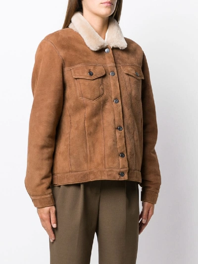 Shop Simonetta Ravizza Single-breasted Fitted Jacket In Brown