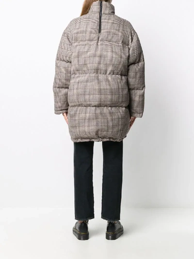 Simonetta Ravizza Oversized Padded Jacket In Brown