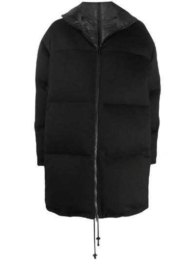 Shop Simonetta Ravizza Oversized Padded Jacket In Black