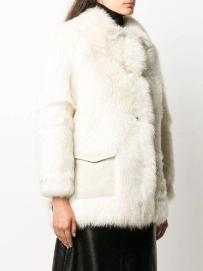 Simonetta Ravizza Sara Oversized Jacket In Neutrals
