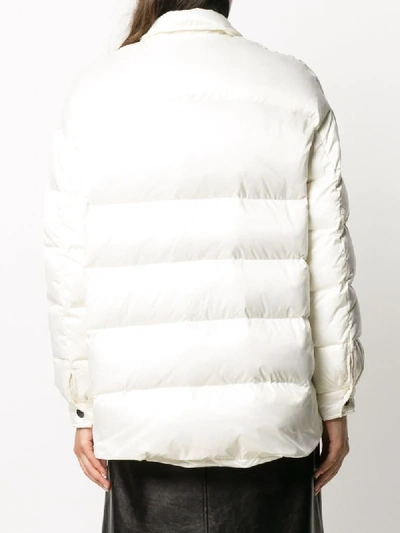 Shop Simonetta Ravizza Padded Oversized Jacket In White