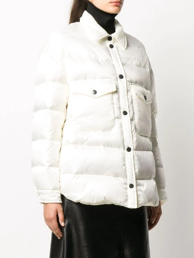 Shop Simonetta Ravizza Padded Oversized Jacket In White