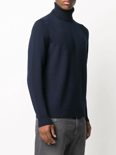 Drumohr Basic Long-sleeved Turtleneck In Black