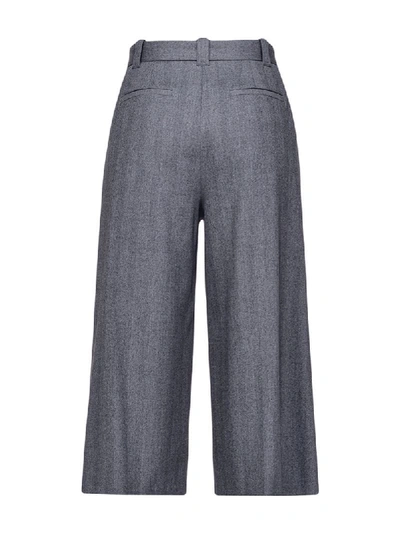 Shop Pinko Wide-leg Trousers In Grey
