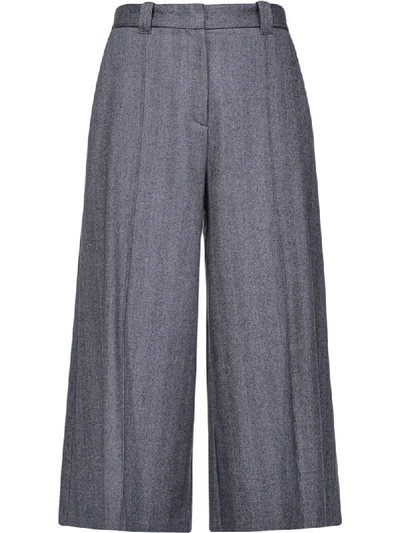 Shop Pinko Wide-leg Trousers In Grey