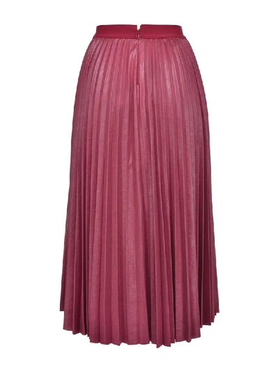Shop Pinko Pleated Mid-length Skirt In Red