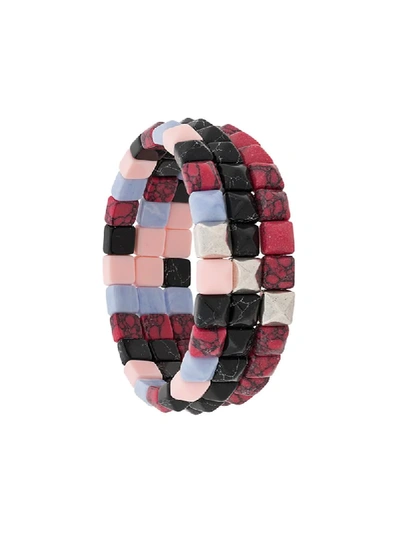 Shop Isabel Marant Bossa Set-of-three Bracelet In Black