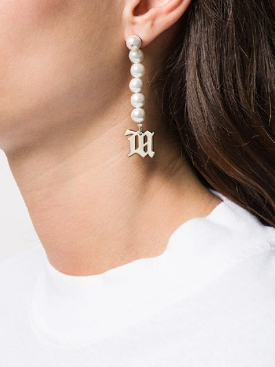 Shop Misbhv Majorica-pearls Drop Earrings In Silver