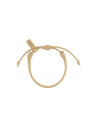 Shop Bottega Veneta Woven-style Bracelet In Neutrals