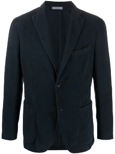Shop Boglioli Two Button Suit Jacket In Blue