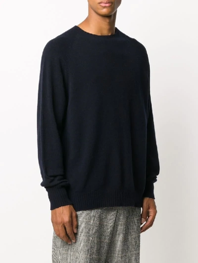 Shop Ma'ry'ya Crew Neck Jumper In Blue