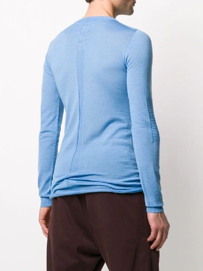 Shop Rick Owens Elongated Style Jumper In Blue