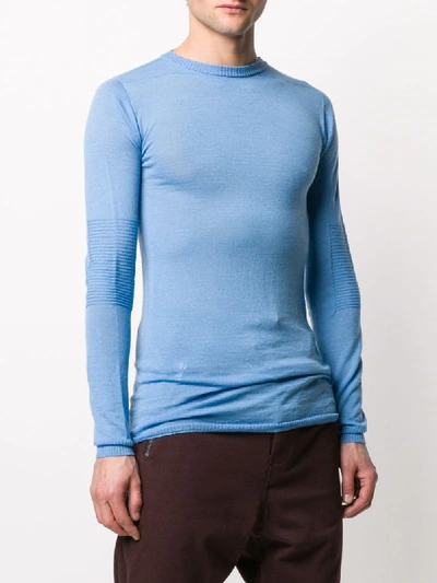 Shop Rick Owens Elongated Style Jumper In Blue