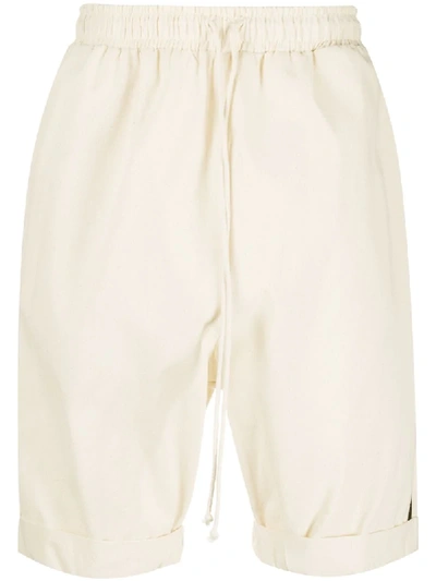 Shop Alchemy High-waisted Track Shorts In Neutrals