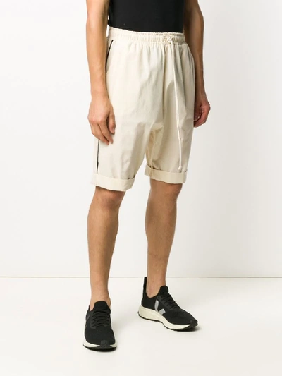 Shop Alchemy High-waisted Track Shorts In Neutrals