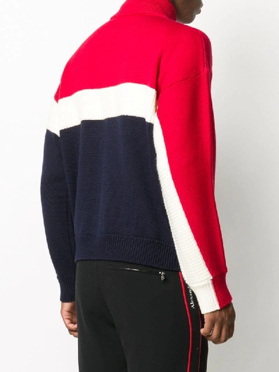 Shop Dsquared2 Logo-patch Zip-up Cardigan In Red