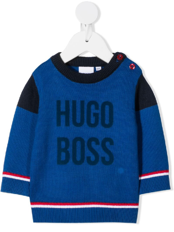 boss logo jumper
