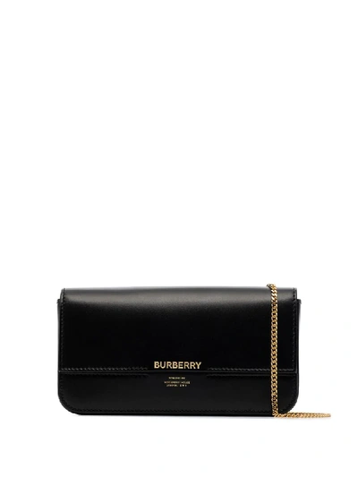Shop Burberry Camille Crossbody Bag In Black