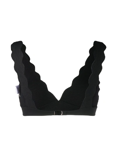 Shop Marysia Santa Clara Bikini Top In Black
