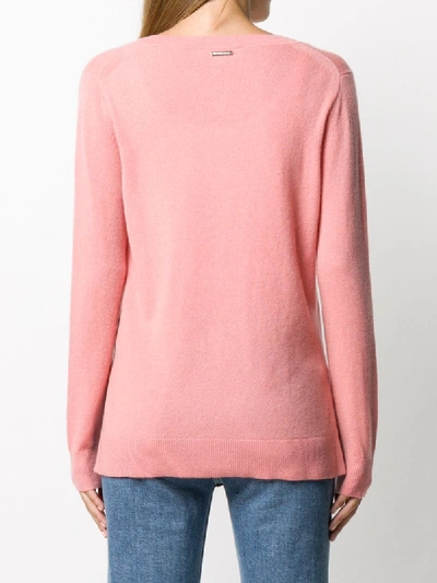 Shop Michael Michael Kors Cashmere Oversized Jumper In Pink