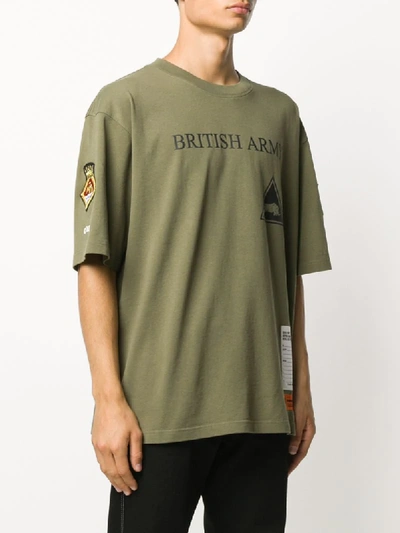 Shop Heron Preston British Army Cotton T-shirt In Green