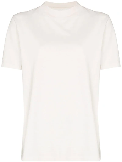 Shop Les Tien High-neck T-shirt In White