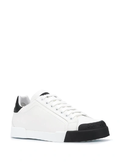 Shop Dolce & Gabbana Sneakers Mit Logo-print In White