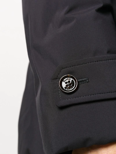 Shop Moorer Padded-layer Zip Jacket In Black