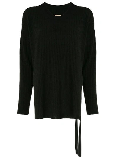 Uma Wang Ribbed Jumper In Black