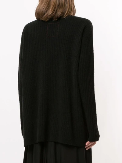 Uma Wang Ribbed Jumper In Black