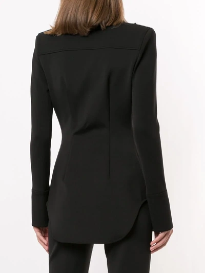 Shop Alexander Wang Fitted Shirt Blazer In Black