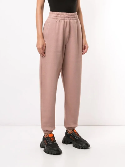 Shop Alexander Wang T Tapered Track Pants In Pink