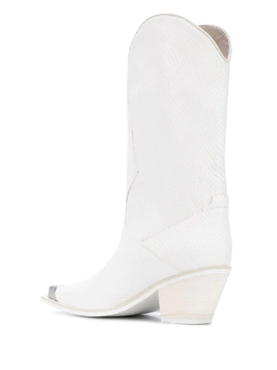 Shop Misbhv The Beverly Cowboy Boots In White