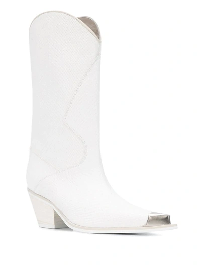 Shop Misbhv The Beverly Cowboy Boots In White
