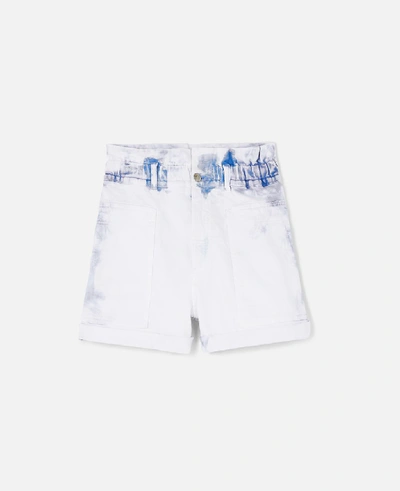 Shop Stella Mccartney White White Denim Shorts