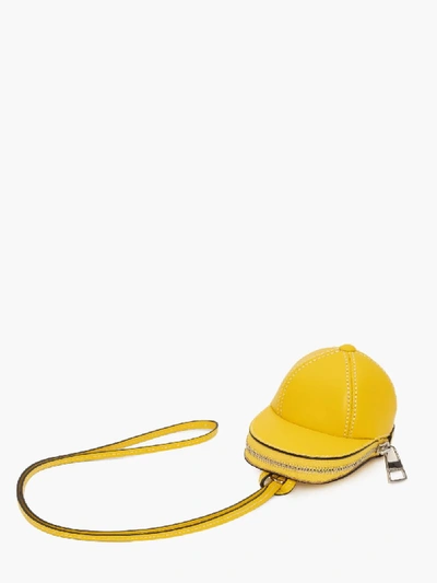 Shop Jw Anderson Nano Cap Bag In Yellow