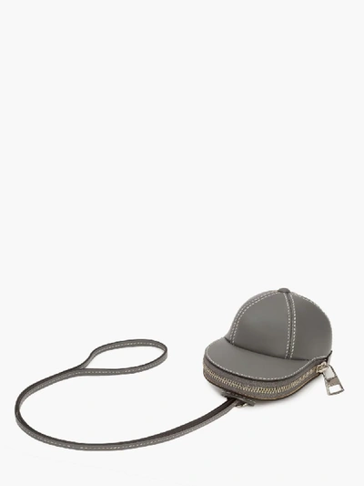Shop Jw Anderson Nano Cap Bag In Grey