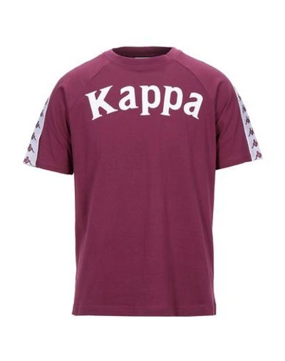 Shop Kappa T-shirts In Mauve