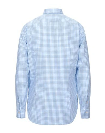 Shop Alessandro Gherardi Checked Shirt In Sky Blue