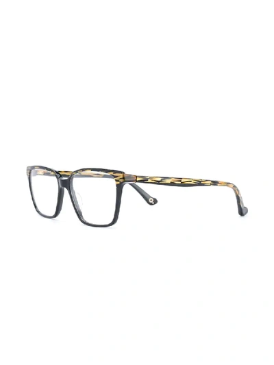 Shop Etnia Barcelona Geometric-pattern Square Frame Glasses In Black