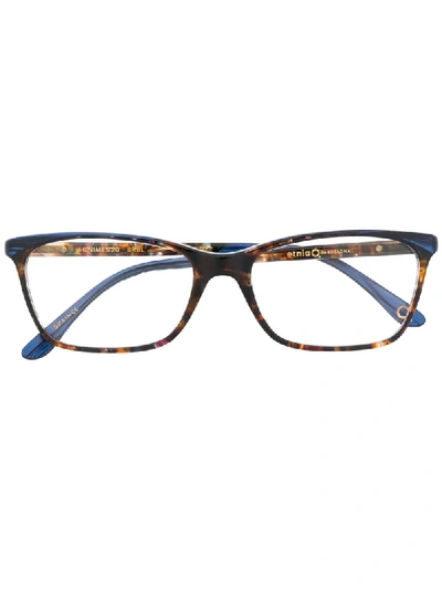 Shop Etnia Barcelona Nimes 20 Rectangle Frame Glasses In Brown